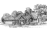 Modern House Plan Front of Home - Oak Bend Craftsman Home 072D-0335 - Shop House Plans and More