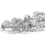 Contemporary House Plan Front of Home - Oak Bend Craftsman Home 072D-0335 - Shop House Plans and More