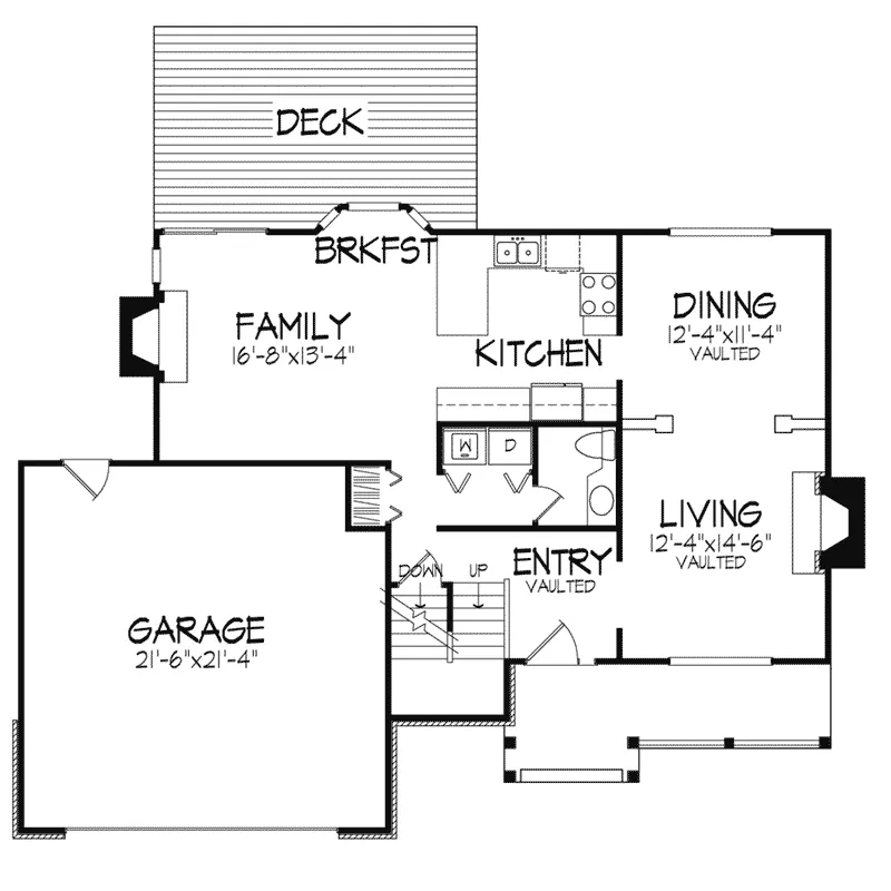 Southern House Plan First Floor - Orchid Dell Country Home 072D-0338 - Shop House Plans and More