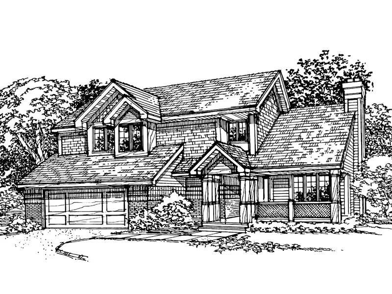 Southern House Plan Front of Home - Orchid Dell Country Home 072D-0338 - Shop House Plans and More