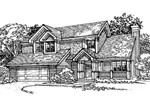 Modern House Plan Front of Home - Orchid Dell Country Home 072D-0338 - Shop House Plans and More