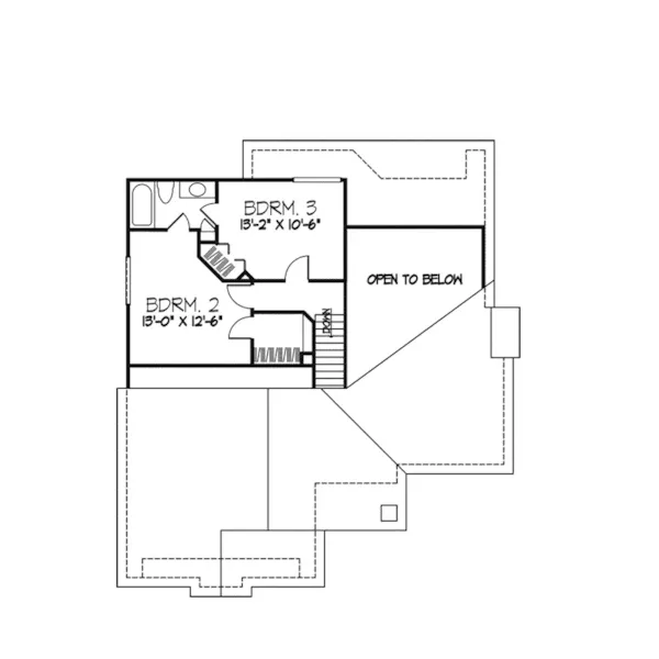 Country House Plan Second Floor - Friedenburg Ranch Home 072D-0342 - Search House Plans and More