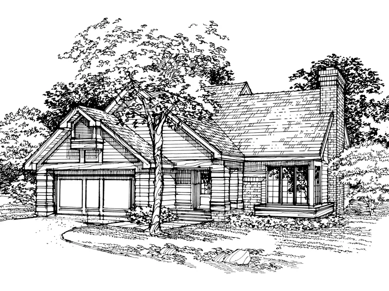 Southern House Plan Front of Home - Friedenburg Ranch Home 072D-0342 - Search House Plans and More
