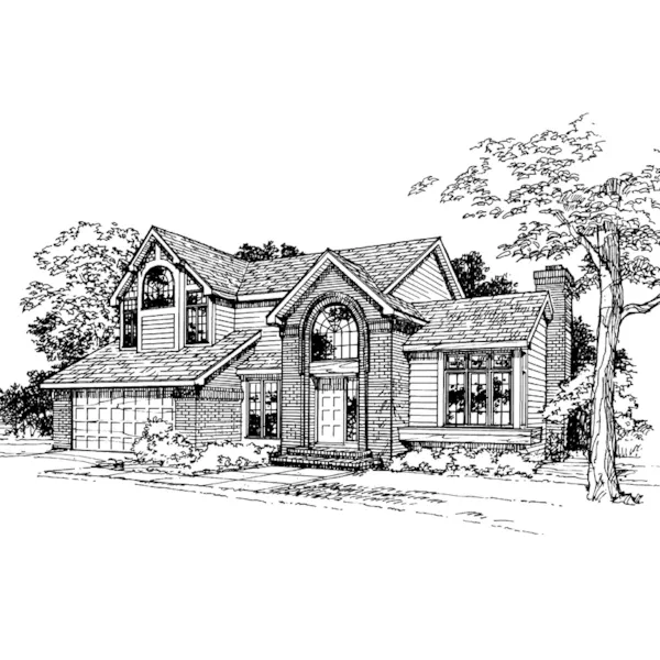 Southern House Plan Front of Home - Bedell Compact Ranch Home 072D-0344 - Search House Plans and More