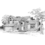 Southern House Plan Front of Home - Bedell Compact Ranch Home 072D-0344 - Search House Plans and More