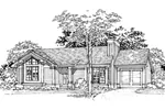 Country House Plan Front of Home - Winterberry Ranch Home 072D-0349 - Shop House Plans and More