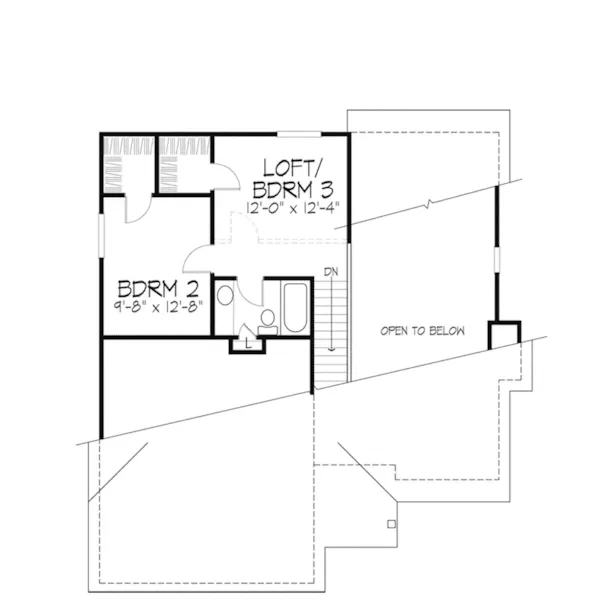 Traditional House Plan Second Floor - Lemay Ferry Ranch Home 072D-0351 - Shop House Plans and More