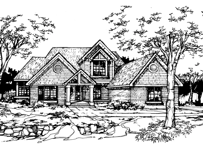 Southern House Plan Front of Home - Heathcote Traditional Home 072D-0357 - Search House Plans and More