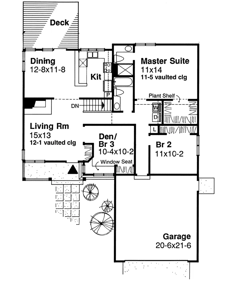 Traditional House Plan First Floor - Green Glen Ranch Home 072D-0359 - Search House Plans and More