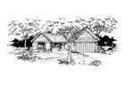 Ranch House Plan Front of Home - Viburnum Hill Ranch Home 072D-0362 - Shop House Plans and More