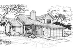 Southern House Plan Front of Home - Switzer Ridge Traditional Home 072D-0364 - Shop House Plans and More