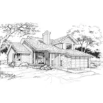 Contemporary House Plan Front of Home - Switzer Ridge Traditional Home 072D-0364 - Shop House Plans and More