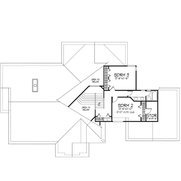 Modern House Plan Second Floor - Rodelle Manor Luxury Home 072D-0365 - Shop House Plans and More