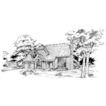 Shingle House Plan Front of Home - Godwin Luxury Home 072D-0366 - Search House Plans and More