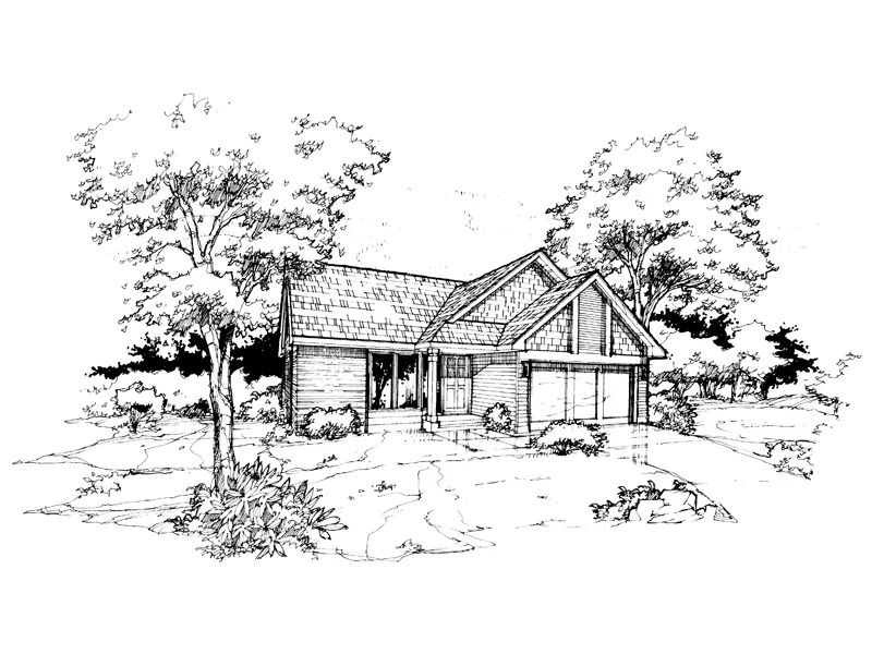 Country House Plan Front of Home - Markdale Ranch Home 072D-0367 - Shop House Plans and More