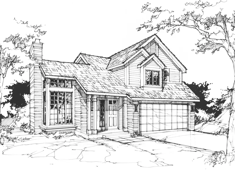 Contemporary House Plan Front of Home - Maddock Neoclassical Home 072D-0370 - Shop House Plans and More