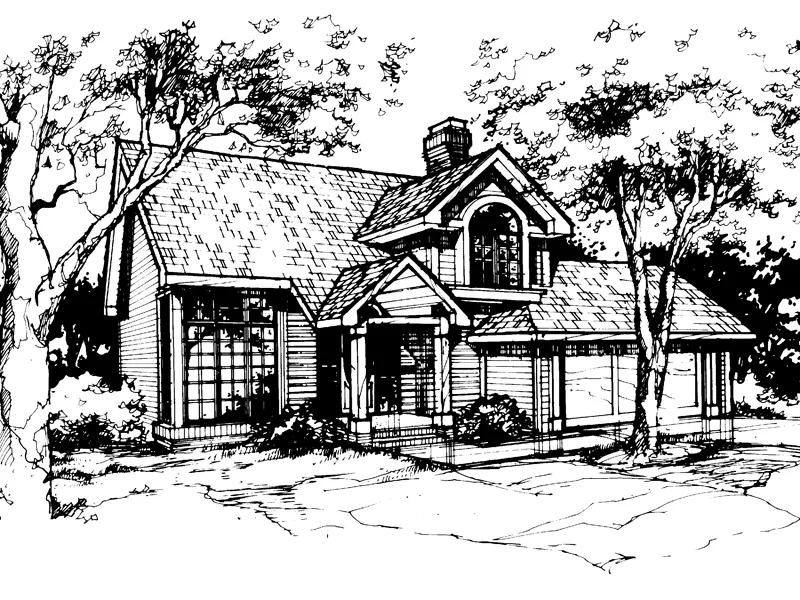 Country House Plan Front of Home - Greer Spring Rustic Home 072D-0372 - Search House Plans and More