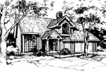 Traditional House Plan Front of Home - Greer Spring Rustic Home 072D-0372 - Search House Plans and More