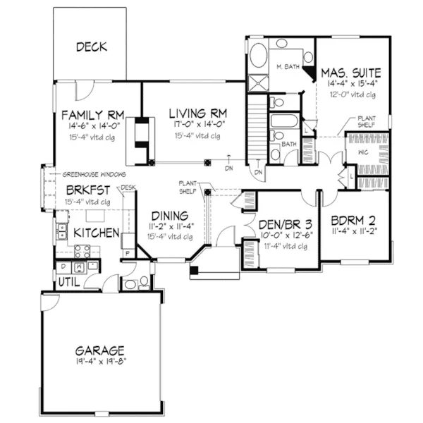 Southern House Plan First Floor - Annabelle Traditional Home 072D-0373 - Search House Plans and More