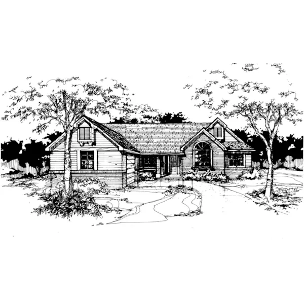 Southern House Plan Front of Home - Annabelle Traditional Home 072D-0373 - Search House Plans and More