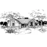 Southern House Plan Front of Home - Annabelle Traditional Home 072D-0373 - Search House Plans and More