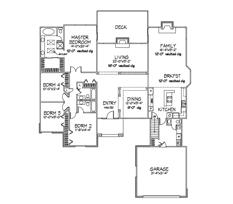 Country House Plan First Floor - Salome Rustic Ranch Home 072D-0374 - Shop House Plans and More