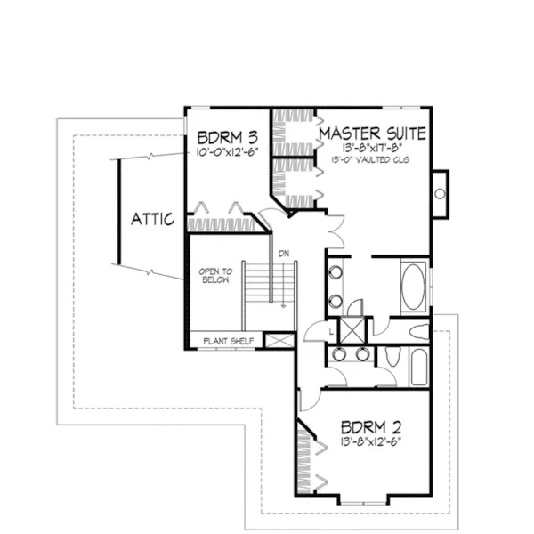 Country House Plan Second Floor - Elijah Country Home 072D-0377 - Search House Plans and More