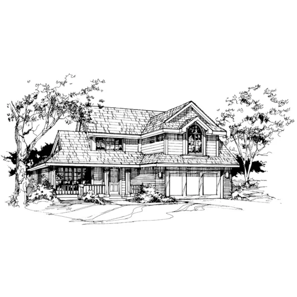 Country House Plan Front of Home - Elijah Country Home 072D-0377 - Search House Plans and More