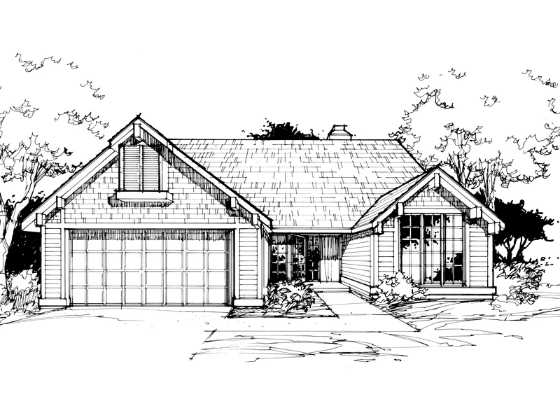 Country House Plan Front of Home - Rory Ranch Home 072D-0379 - Shop House Plans and More