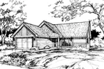 Country House Plan Front of Home - Sellenriek Ranch Home 072D-0382 - Shop House Plans and More