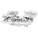 Traditional House Plan Front of Home - Eastman Traditional Home 072D-0384 - Search House Plans and More