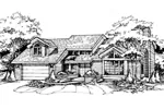 Contemporary House Plan Front of Home - Rosadeo Country Home 072D-0387 - Shop House Plans and More