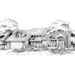 Contemporary House Plan Front of Home - Rosadeo Country Home 072D-0387 - Shop House Plans and More