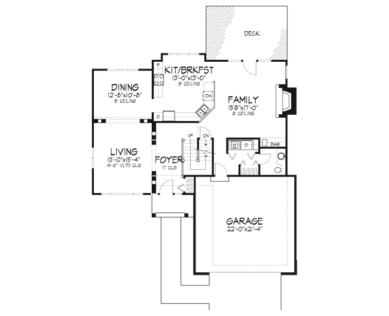 Traditional House Plan First Floor - Callum Southern Style Home 072D-0392 - Search House Plans and More