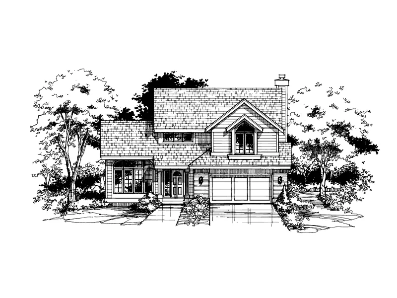 Traditional House Plan Front of Home - Callum Southern Style Home 072D-0392 - Search House Plans and More