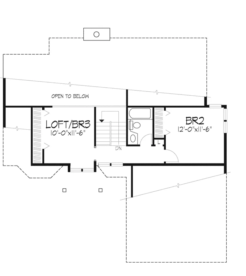 Country House Plan Second Floor - Henderick Traditional Home 072D-0394 - Search House Plans and More