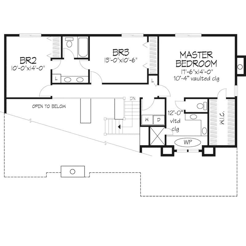 Traditional House Plan Second Floor - Kiara Creek Traditional Home 072D-0395 - Search House Plans and More