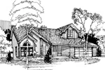 Contemporary House Plan Front of Home - Kiara Creek Traditional Home 072D-0395 - Search House Plans and More