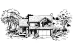 Modern House Plan Front of Home - Katsura Traditional Home 072D-0397 - Search House Plans and More
