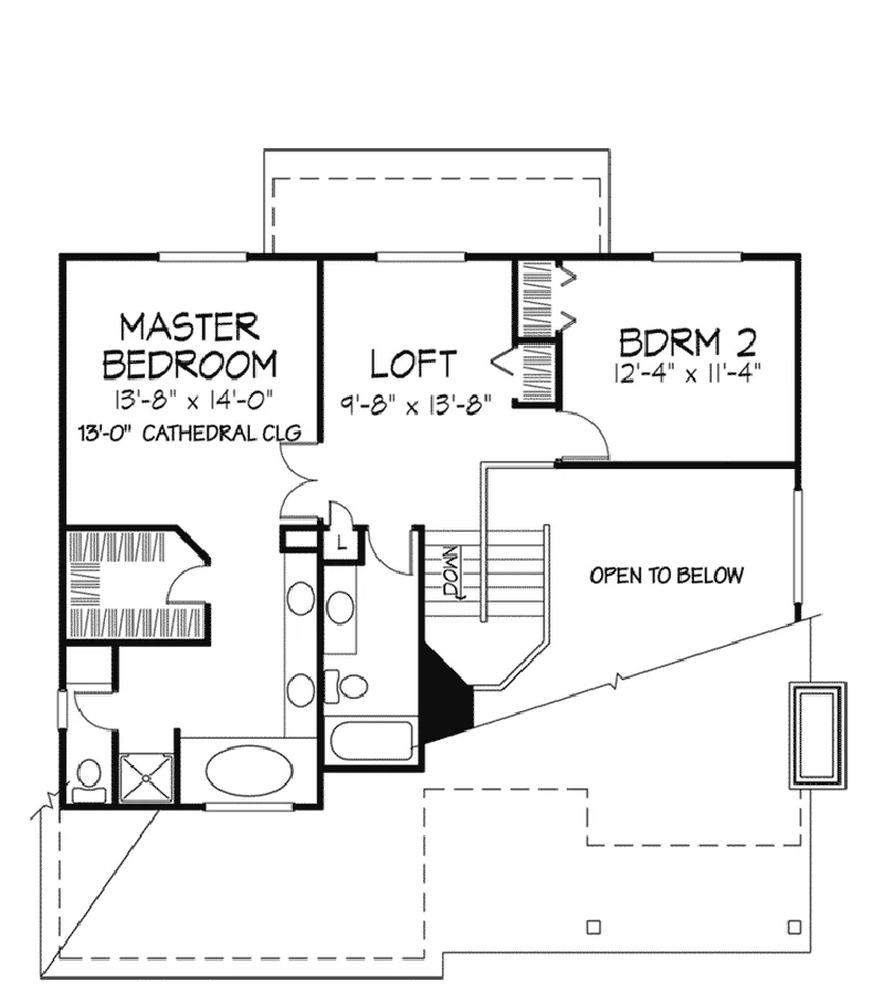 Southern House Plan Second Floor - Kearney Farm Country Home 072D-0403 - Search House Plans and More