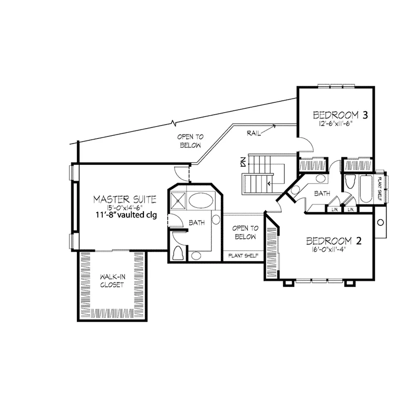 Luxury House Plan Second Floor - Edinburgh Luxury Home 072D-0405 - Search House Plans and More