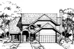Traditional House Plan Front of Home - Templemore Neoclassical Home 072D-0406 - Shop House Plans and More