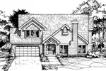 Bungalow House Plan Front of Home - Waltham Grove Tudor Style Home 072D-0407 - Shop House Plans and More