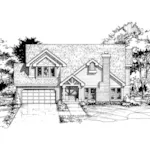 House Plan Front of Home 072D-0407