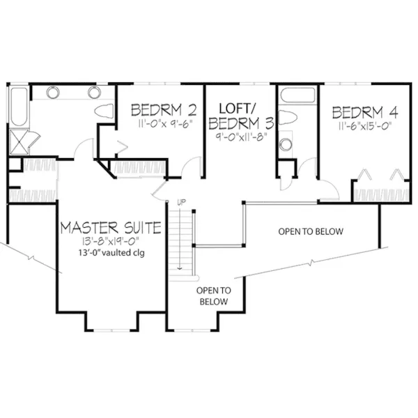 Traditional House Plan Second Floor - Green Field Neoclassical Home 072D-0409 - Search House Plans and More