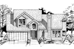 Country House Plan Front of Home - Green Field Neoclassical Home 072D-0409 - Search House Plans and More