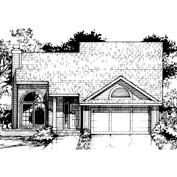 Modern House Plan Front of Home - Balfour Hill Narrow Lot Home 072D-0410 - Search House Plans and More