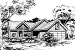 Traditional House Plan Front of Home - Arianna Traditional Home 072D-0411 - Search House Plans and More