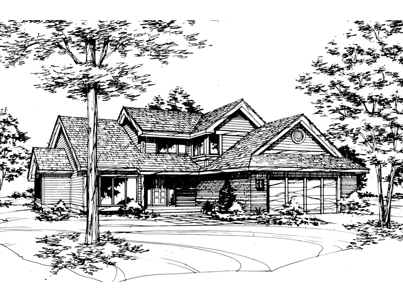 Traditional House Plan Front of Home - Montana Grove Southern Home 072D-0412 - Shop House Plans and More