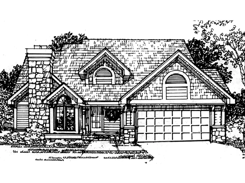 Craftsman House Plan Front of Home - Contessa Hill Southern Home 072D-0413 - Search House Plans and More